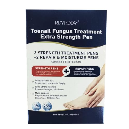 Toenail Furngtus Treatment Extra Strength: 25% Undecylenic Acid - Repairs Yellow Thick Brittle Toe and Finrgernails