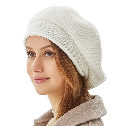 Women French Beret Hats Winter Fashion Casual Classic White Warm Wool Paris Baret Artist Berret Cap Scottish Tam Boinas De Mujer, For Teen Girls Womens Lady Mother #TOP26