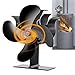 Ventilateur de cheminée à 4 lames à démarrage rapide pour bois/bois de chauffage/cheminée