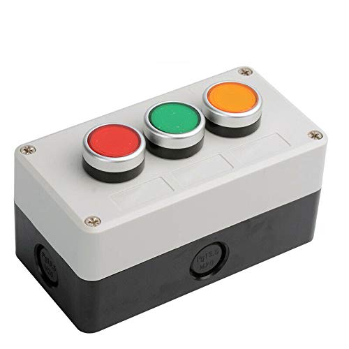 Snapklik.com : Push Button Control Station, SENRISE 3 Switches Stop ...