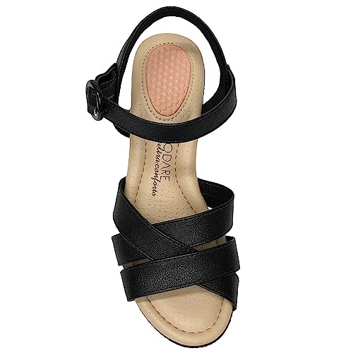 Sandlia Salto Grosso Modare Conforto Com Meia Pata Original - 7165.113 (38)