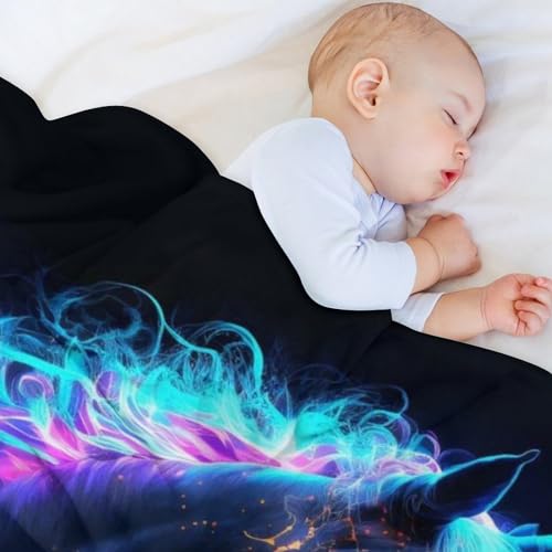 Manta para sofá de caballo galaxia franela cálida forro polar salón 4