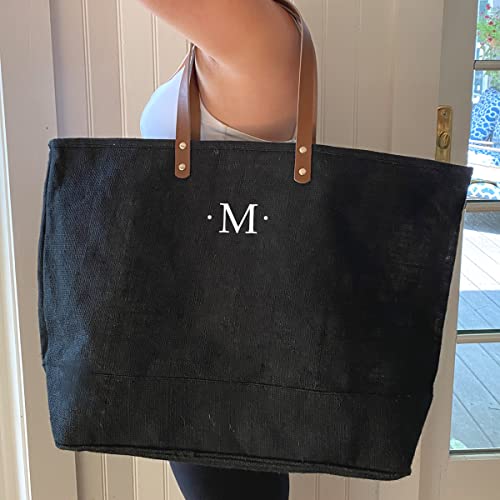 Extra Large Weekender Bag With Zip Top Closure - Personalized Tote Bag For Women Embroidered Monogram Weekender Bag Leather Strap Handles Oversized Beach Bag - Wedding Bridesmaid Gift #TOP2