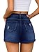 MixShe Plus Size Shorts for Women Teacher Outfits Girls Fashion Butt Lifting Jeans for Women Dark Blue X-Large