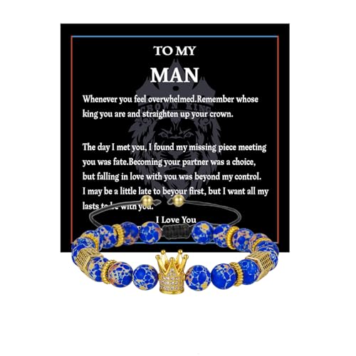 Pulsera para hombre con dije corona de acero inoxidable miniatura 1