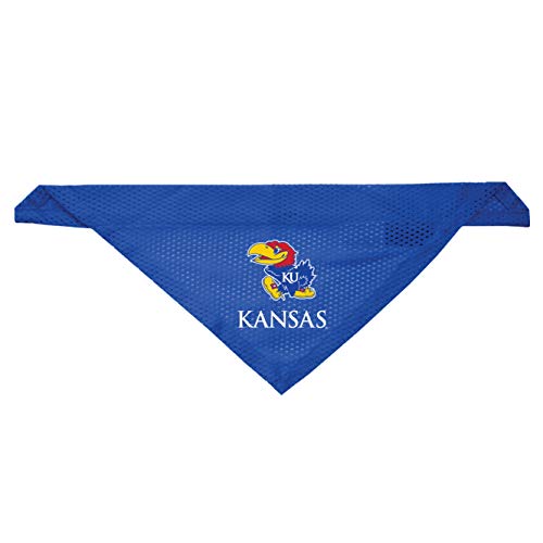 Kansas Jayhawks Dog Cat Mesh Jersey Bandana L/XL