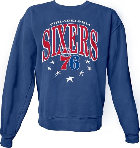 Blue 84 Philadelphia 76ers NBA Officially Licensed Crewneck Sweatshirt Ringspun Team Color Stars, XX-Large by Blue 84 - Used condition - Image 2