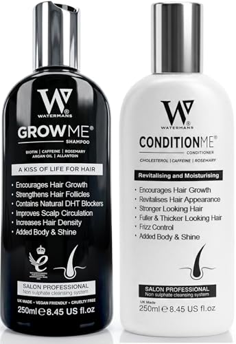 Shampoing anti-chute et après-shampoing Watermans pour la pousse des cheveux de l'homme et la femme