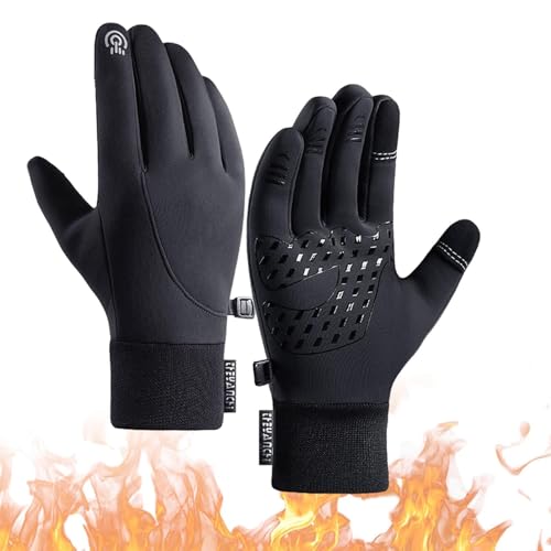 ARCTICZ Gloves, Arcticz - Premium Thermo Gloves, Arcticz Gloves for Winter, Non-Slip Gloves with Touch Screen Finger Waterproof Thermal Gloves (Black, Large)