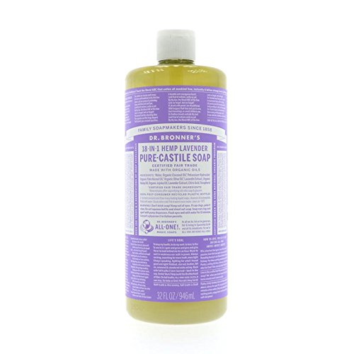 DR BRONNERS Organic Lavender Pure-Castile Liquid Soap 946ml (PACK OF 8)