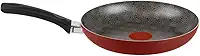 Frigideira Rochedo Facilita Vermelho 24cm com Antiaderente Resist - Limpa Fácil e Dura Mais, reforçado com partículas minerais, Thermo-Sinal e Cabos Reforçados