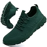 Linenghs Running Shoes for Womens Tennis Fashion Sneakers Gym Lightweight Sports Workout Shoes Comfort Daily Walking and Long-Term Standing,Green,8.5