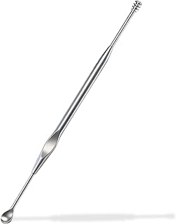 耳かき ステンレス 耳かき スパイラル ごっそり除去 ひんやり快適 頑丈 耳掻き よく取れる 握りやすい人間工学デザイン 頑丈仕上げ 携帯に便利