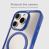 SBS Etui Mag Frame Case MagSafe do iPhone 16 Pro - Elastyczne i trwałe, odporne na uderzenia i zarysowania, ochrona aparatu, materiał TPU, smukły design, przezroczysty i niebieski