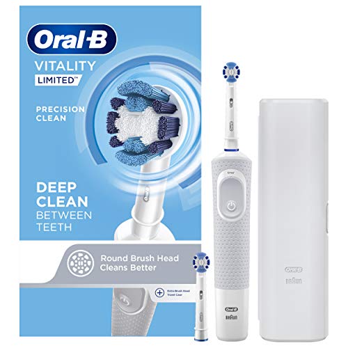 Oral B Vitality Limited Precision Clean Rechargeable Toothbrush, Refill White