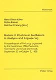 Models of Contiuum Mechanics in Analysis and Engineering: Proceedings of a Workshop (Studia Romanica)