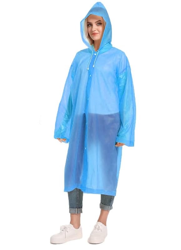Image of CHACKO EVA Waterproof Rain Coat Hooded Outdoor Water Resistant Suit Portable Men and Women