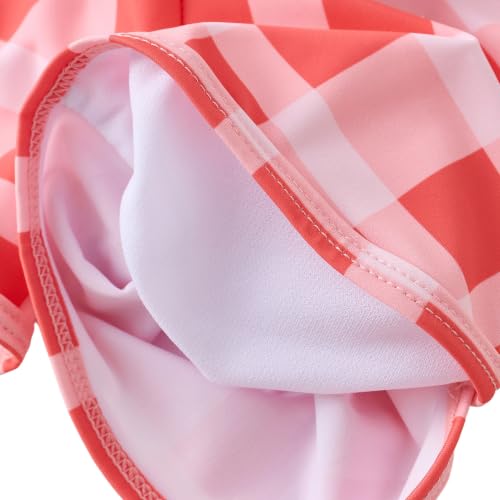 Image of UMELOK Girl Rash Guard Swimsuit 2-Pieces Long Sleeve Bathing Suit 4-12Years | Kids Swimwear Sets,UPF 50+ Sun Protection,Soft And Comfortable Fabric,Swimming Pool,Beach