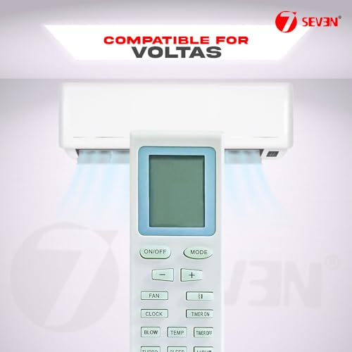 Image of 7SEVEN YB1FA Compatible Vertis Plus Air Conditioner remotes for Original Voltas AC Remote Control for 1 1.5 2 ton Split or Window ac - Match Exactly with Old Model 18A Remote for Better Performance