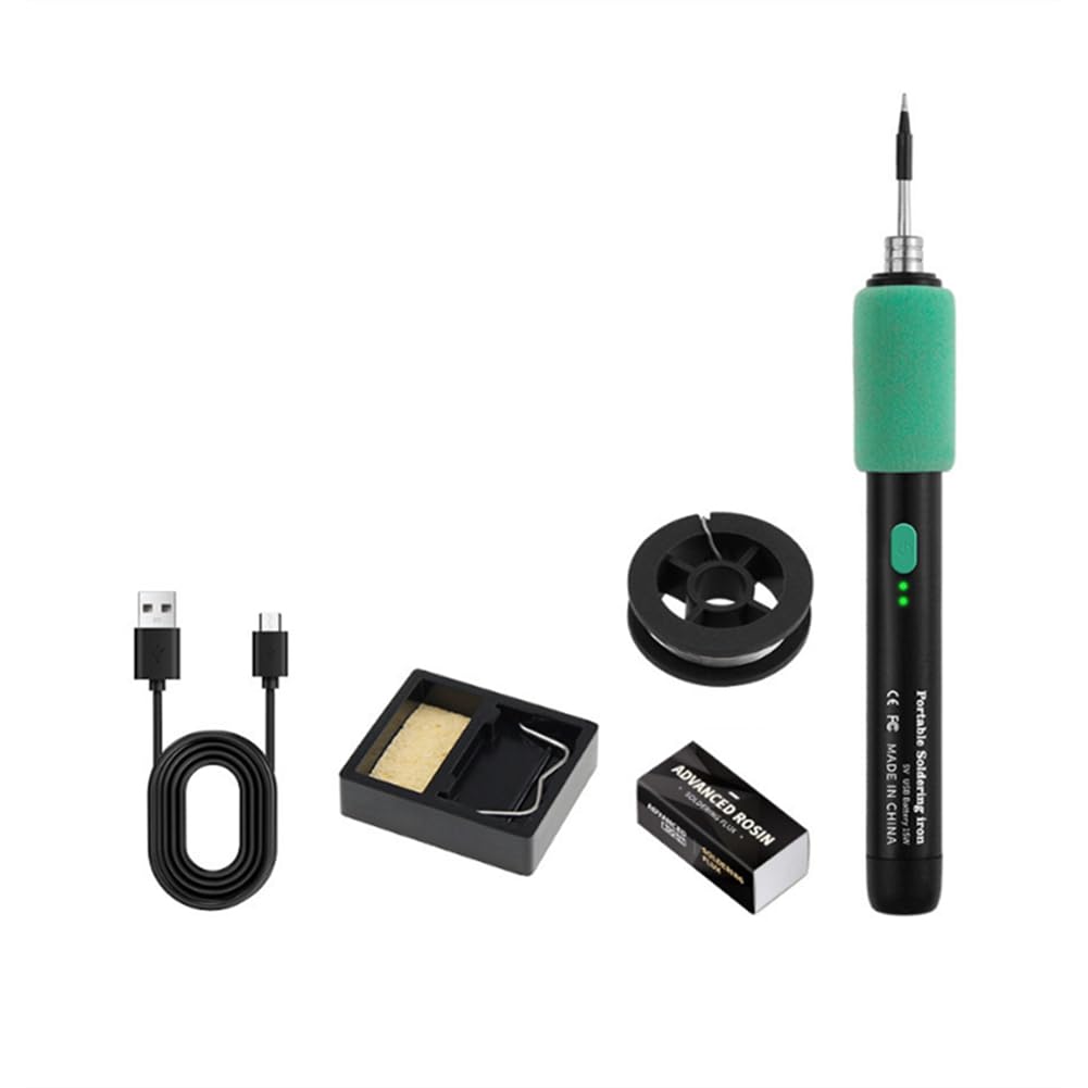 UDSKNV[KSL C211 DC 5V USB 15W Electric Soldering Iron Portable Wireless Mini Soldering Tool Featuring Three-Level Temperature Control
