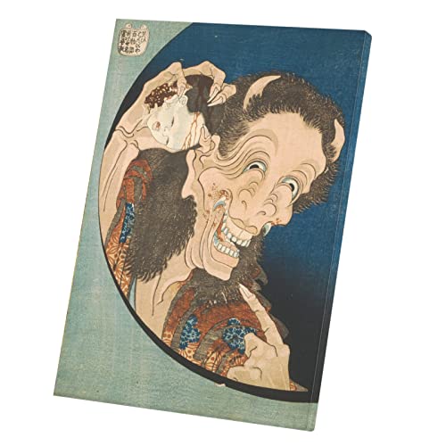Art japonais Hokusai toile démon pour décoration salon zen