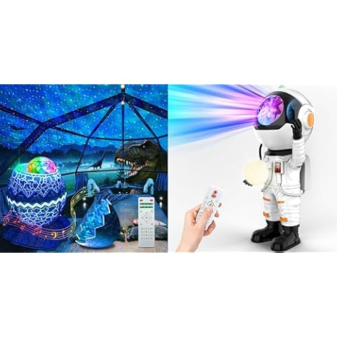 Rossetta Astronaut Projector and Galaxy Projector, LED Night Light for Kids Room with Timer and Remote, Room Decor Aesthetic, Home Decor, Gifts for Adults, Teens, Christmas, Birthday Cover