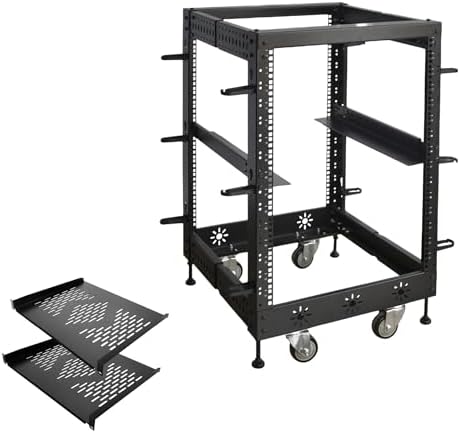 Amazon.com: RIVECO 15U 19” Adjustable Depth Server Rack 4 Posts ...