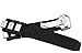 Hooxue Black/White Rubber Watch Band Silicone Strap deployment clasp Compatible with 20mm Must Cartier 21 Chronoscaph Autoscaph Quartz (Black)