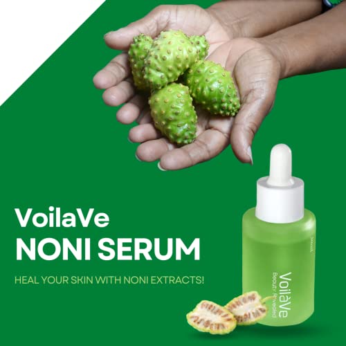 Voilave Noni Serum, Real Noni Energy Ampoule - With 71.77% Noni Fruit Extract & Noni Seed Oil, Serum With Hyaluronic Acid Complex For Face, Reducing Fine Wrinkles, As Seen On Tv #TOP1