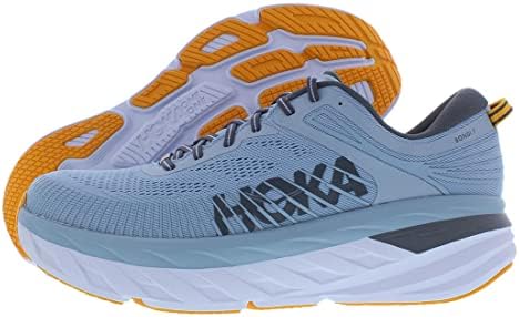 HOKA ONE ONE Bondi 7 Mens Shoes Size 9, Color: Blue Fog/Castlerock | Image 1