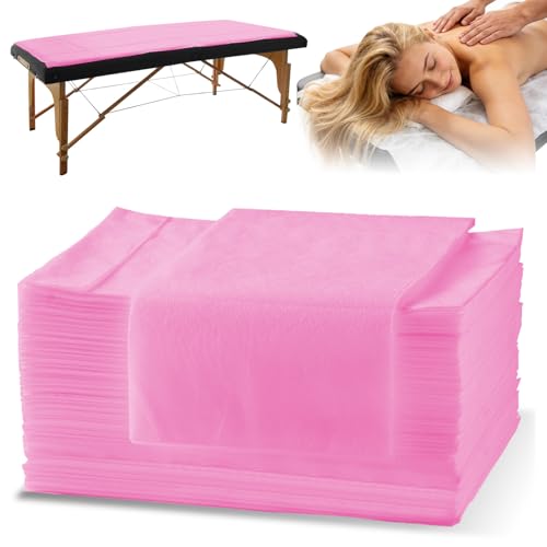 Image of Spa Bed Sheets Disposable Massage Table Set, 30 Pcs Massage Sheets Cover Non-Woven Fabric for Beauty Salon, Hotels, 70'' x 31''