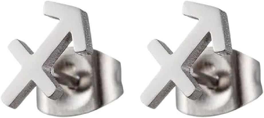 New 2026 12 Constellation Stud Earrings For Women Zodiac Sign Astrology Jewelry Leo Aries Scorpio Ear Cartilage Female Birthday Gift Fashion Accessories Creative