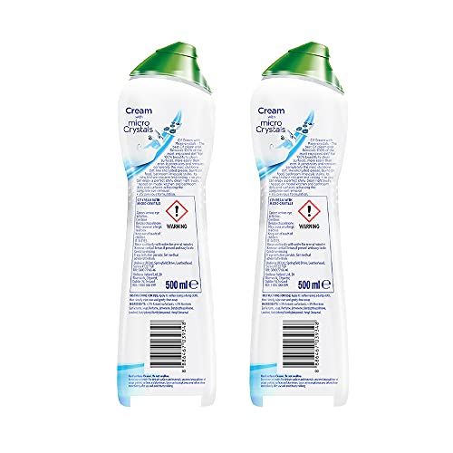 Image of Cif Original Multipurpose Surface Cleaner Cream for Kitchen & Bathroom, Ocean Breeze Scent, 2x500ml & CIF Perfect Finish Limescale Remover Spray | 100% Effective |435ml