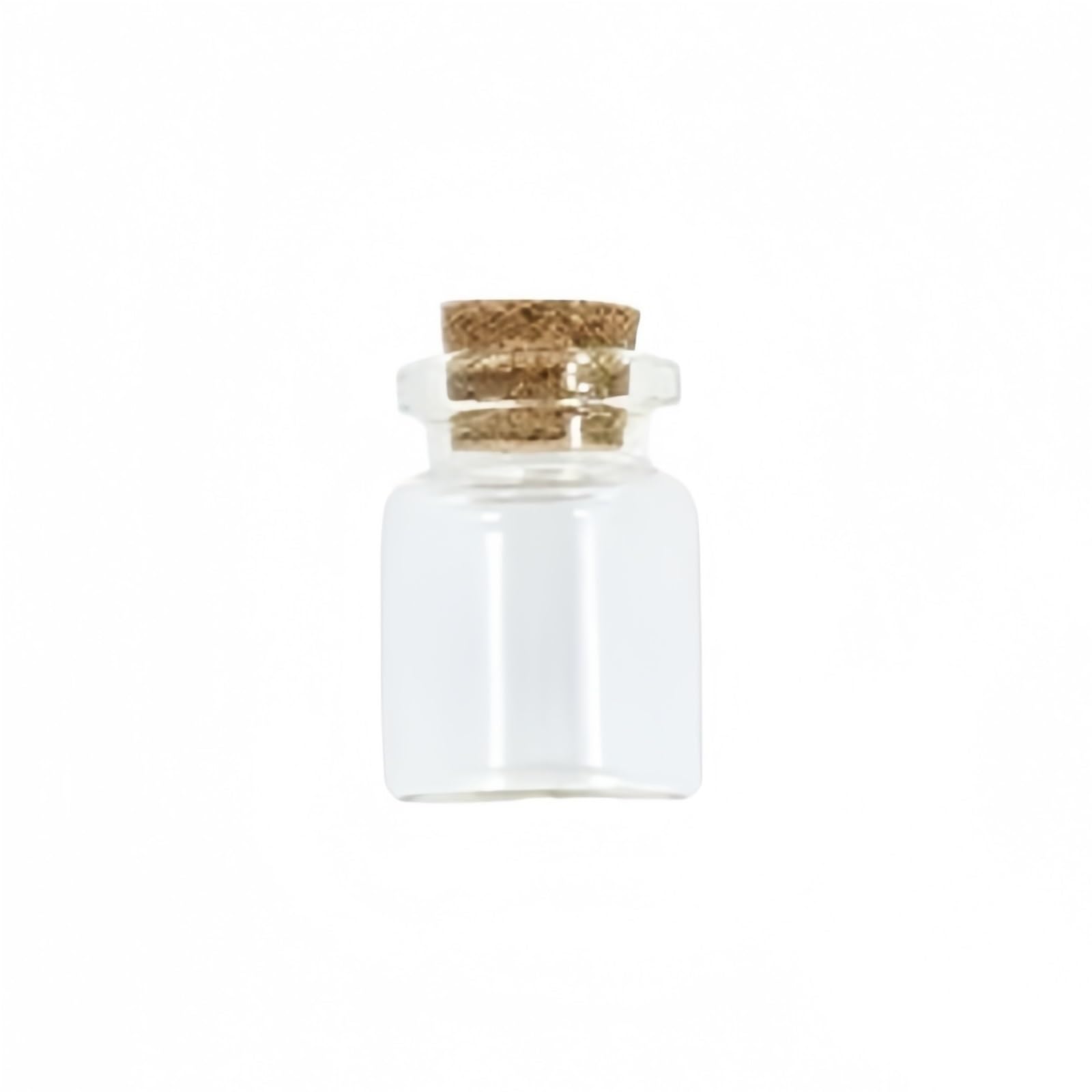 Loacea DIY Glass Jar Mini Transparent Glass Jars DIY Containers, Diameter 2.1cm Message Vials Ornaments Cork Stoppers 5pcs(5ml*4cm)