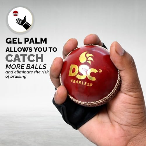 Image of DSC Neoprene Protakt Cricket Fielding Gloves for Mens, Size - Mens, Black