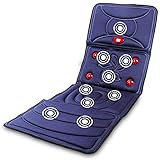 HIGHKAS Colchón Multifuncional de Masaje de Cuerpo Completo, masajeador de vértebras cervicales, Cuello, Cintura, Hombros, Espalda, colchón de Masaje Shiatsu para Silla, Manta de cojín, Azul