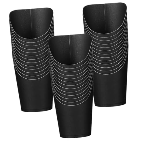 CHILDWEET 50pcs Small Snack Holder Daily Use French Fry Holder Small Snacks Cups Food Fries Cups Paper Snack Boxes French Fry Cups Waffle Paper Cone Waffles French Fries Holders Kraft Paper