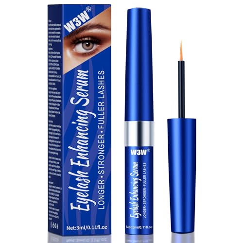 EOPUOZS Serum para pestañas, potenciador de pestañas sin hormonas Para un crecimiento más largo, abundante y fuerte, Serum para pestañas con fórmula natural, Vegano, 3 ml