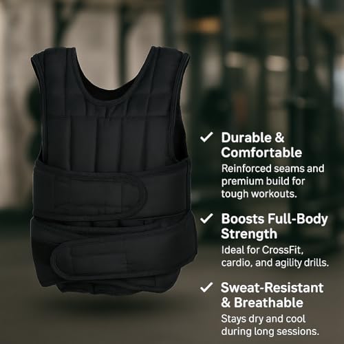 Adjustable Weighted Training Vest 10KG–30KG – FLG Fitness Vest for Men & Women – Ideal for Strength, CrossFit & Cardio Workouts - Image 5