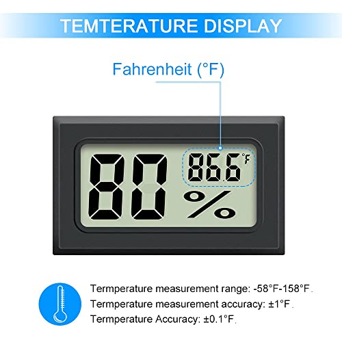 image for 2pack Mini Digital Hygrometer Thermometer, Indoor Humidity Monitor, Te