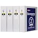 Avery 2" Economy View 3 Ring Binder, Round Ring, Holds 8.5" x 11" Paper, 4 White Binders (19202)