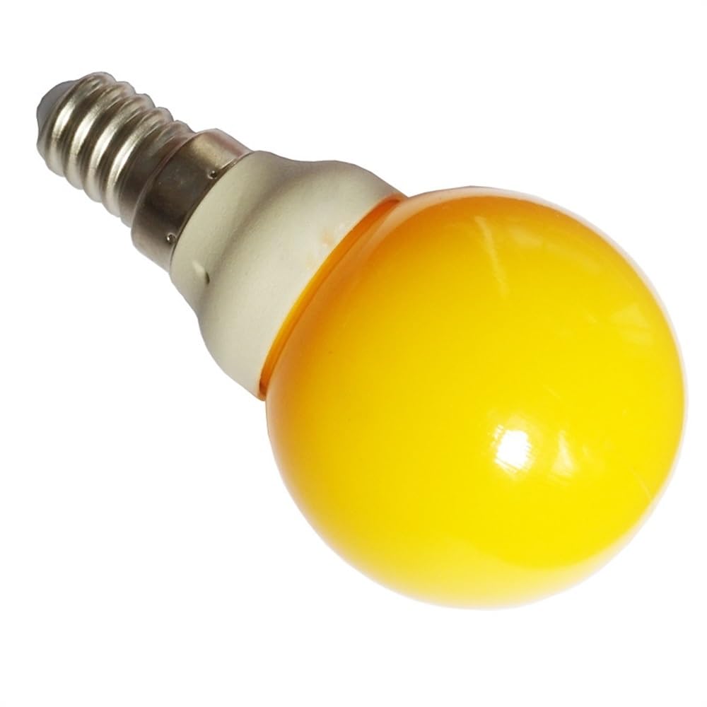 Luces, Paquete de 20, Bombillas LED Decorativas E14 CA 100 V-250 V, Bombillas de luz Verde/roja/Azul/Amarilla, lámpara de un Solo Color, Bombillas para el hogar