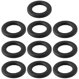 Briny River 10 anelli O-ring in plastica per tenda da campeggio, 20 x 12 x 4 mm, per il fissaggio di ganci interni per tende, lampade nere