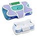 SONGMICS Kopfkissen, Kissen ergonomisch, Nackenkissen, höhenverstellbar, Schlafkissen, Memory Foam Kissen, Seitenschläfer Rückenschläfer Bauchschläfer, kühlend, wolkenweiß-blau TBP051Q101