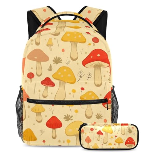 Sac à dos multicolore et trousse pour adolescents et enfants