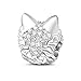 GNOCE Ancient Wolf Charms for Bracelet 925 Sterling Silver Bead Animal Wolf head Charms For Women Mother's Day Men