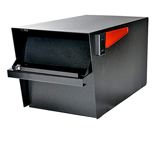 Mail Boss 7526 Mail Manager Street Safe Locking Security Mailbox, Schwarz