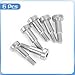 uxcell 6Pcs 304 Stainless Steel Shoulder Bolt 5mm Shoulder Dia 10mm Shoulder Length M4 Thread Hex Socket Shoulder Bolts for Textile Hydraulic Injection Molding Machinery Industries