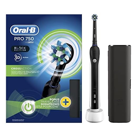Oral-B Pro 750 CrossAction elektrisk tandborste svartvit svart, vit, 1 gram