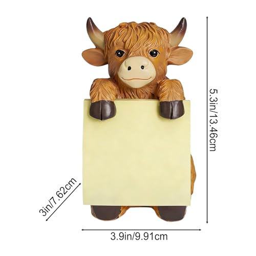 Distributeur de notes adhésives vache pour bureau et école